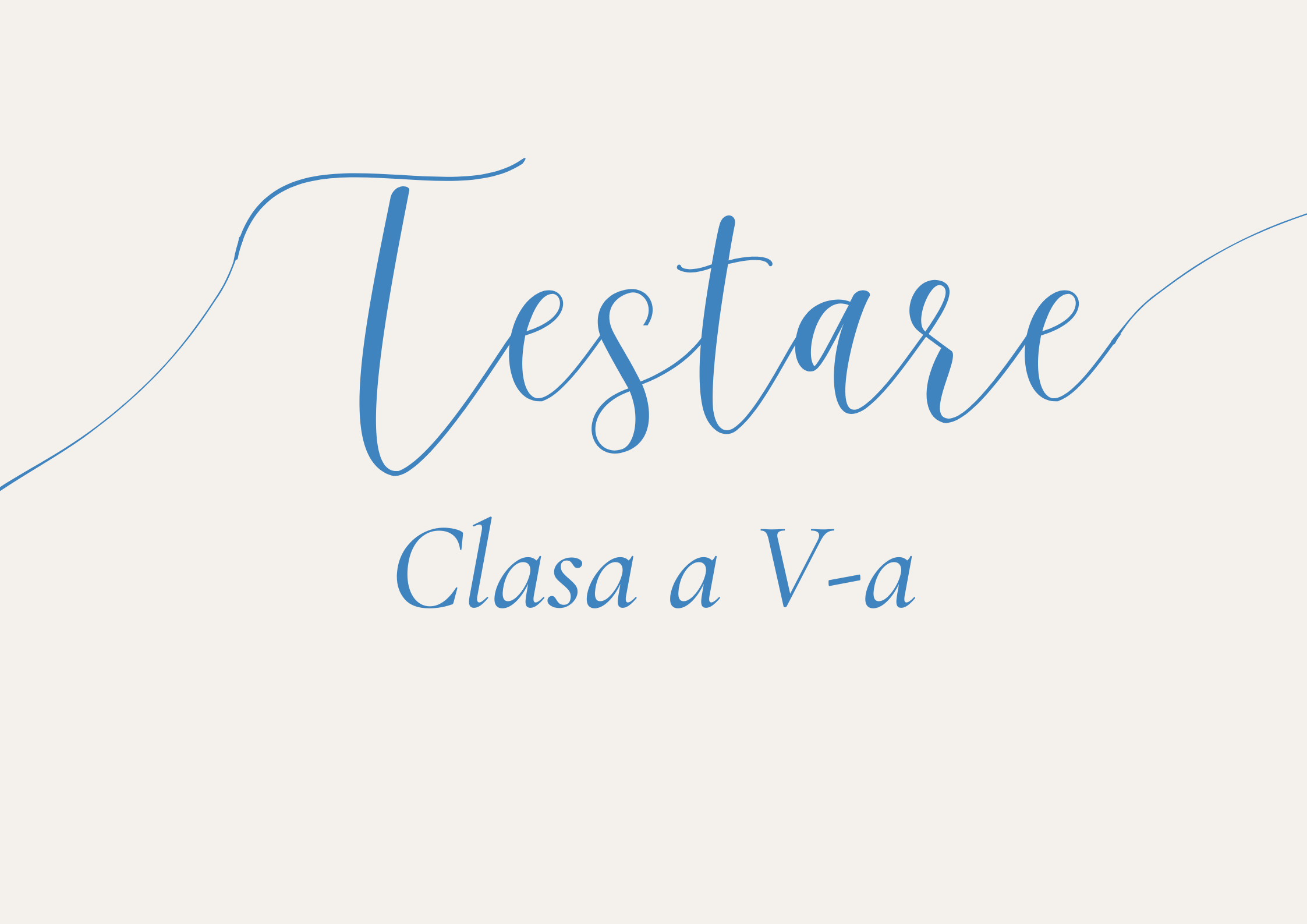 testare clasa v
