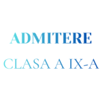 P.O. PRIVIND ADMITEREA IN CLASELE A IX-A CU PREDARE A UNEI LIMBI MODERNE IN REGIM INTENSIV